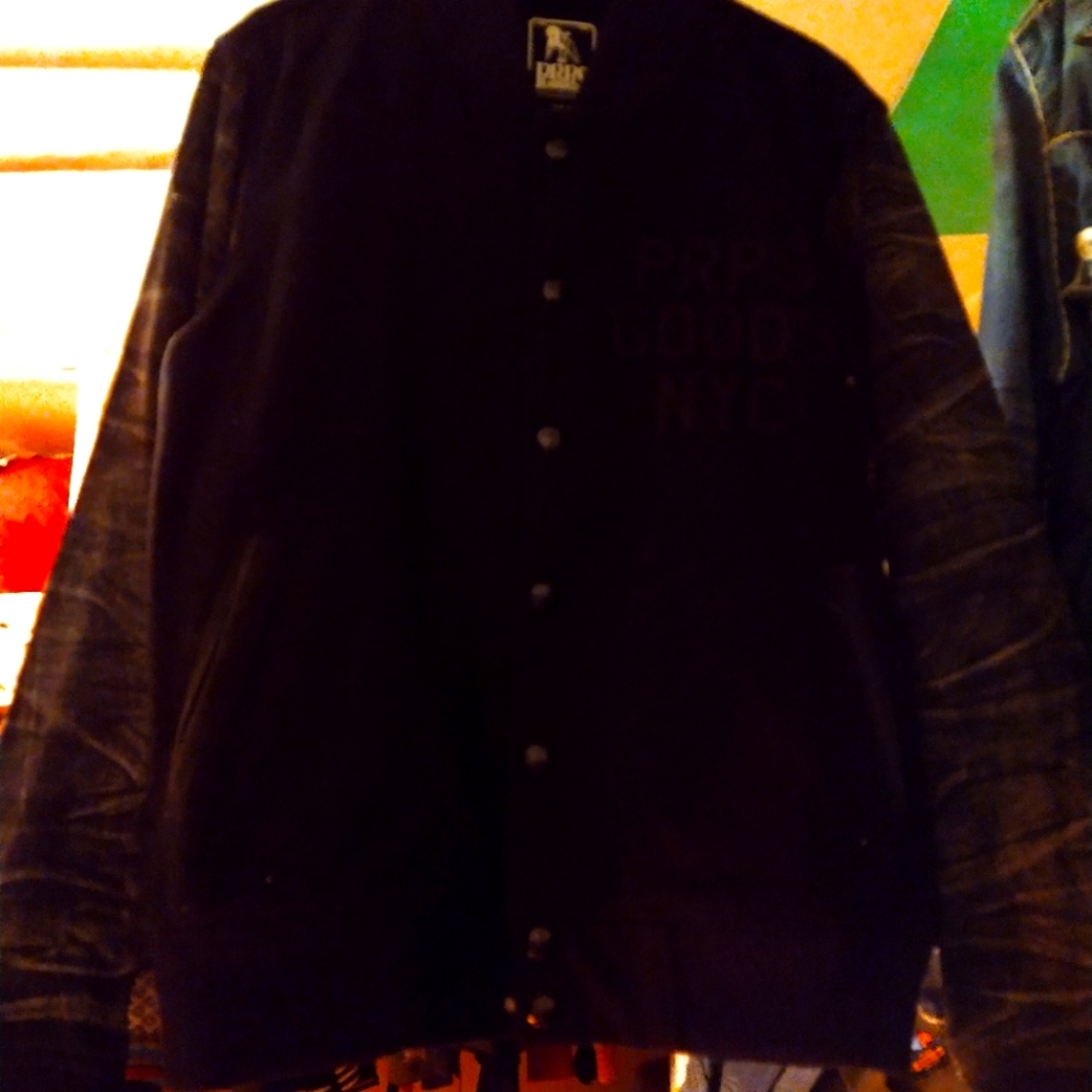 PRPS black denim jacket
